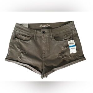 American Rag Women's Distressed Olive Green Shorts